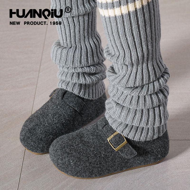 环球官方旗舰店加绒厚底毛毛鞋女