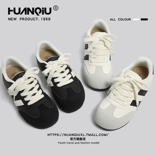 新款 2025冬季 大头休闲泡芙鞋 运动时尚 环球复古厚底德训鞋 板鞋 女款