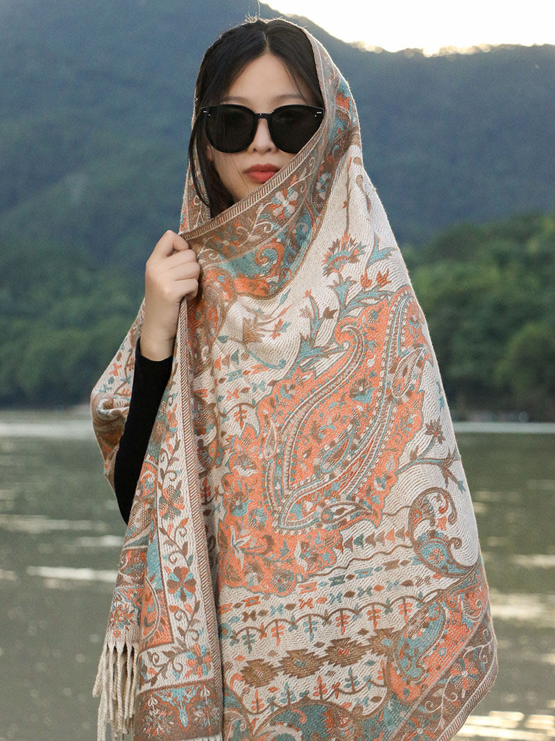 青海西藏云南旅游拍照披肩女民族风加厚围巾两用空调房披风斗篷,服饰配件/皮带/帽子/围巾,围巾/丝巾/披肩,淘宝优惠券,粉丝福利购,淘宝优惠卷