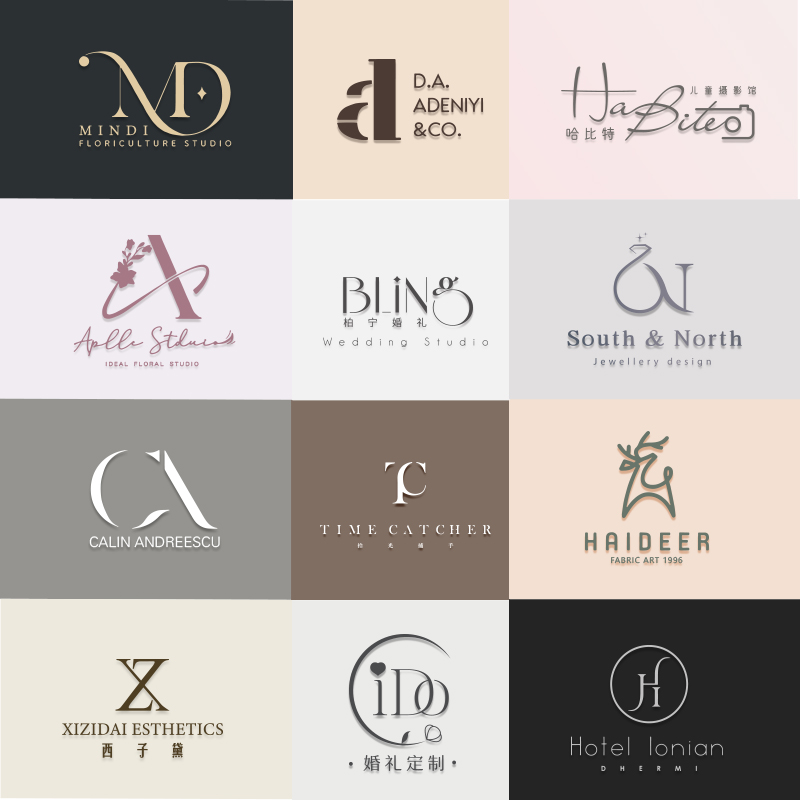 烘焙英文摄影logo定制