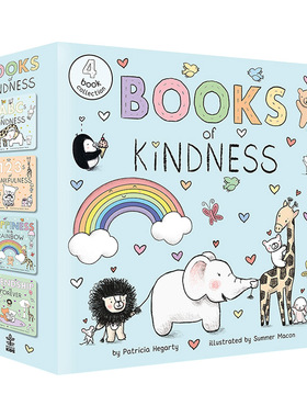 英文原版 Books of Kindness ABCs of Kindness 123s of Thankfulness Happiness Is a Rainbow 善良之书4册盒装 进口英语原版书籍