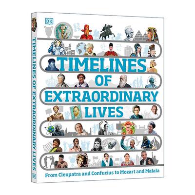 英文原版 Timelines of Extraordinary Lives 名人生活大事记 DK历史人物传记科普百科精装 英文版 进口英语原版书籍