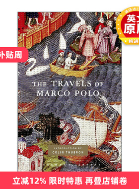 英文原版 The Travels of Marco Polo Everyman's Library Classics 马可波罗行纪 马可波罗游记 人人图书馆精装收藏版 英文版
