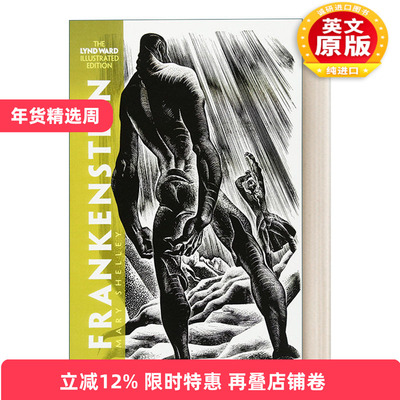 英文原版小说 Frankenstein The Lynd Ward Illustrated Edition 科学怪人/弗兰肯斯坦 玛丽雪莱科幻小说 英文版 进口英语原版书籍