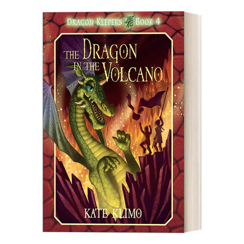 英文原版 Dragon Keepers 4 The Dragon in the Volcano 龙之守护者系列4 火山中的龙 儿童奇幻动作冒险小说 Kate Klimo 进口书籍