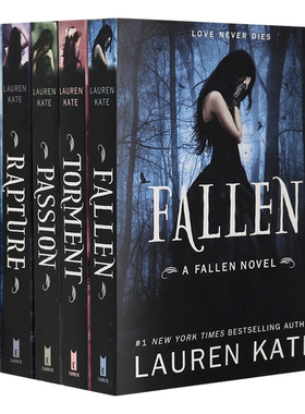 英文原版 科幻穿越小说 试炼 烈爱 欣狂 不可宽恕 堕落天使 五本套装fallen torment psasion rapture unforgiven 英文版进口书籍