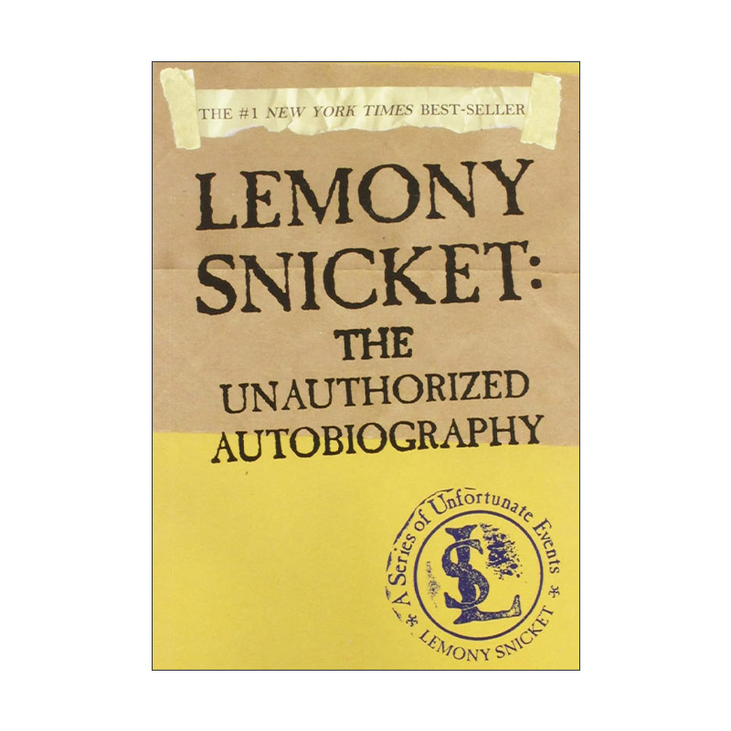 英文原版 A Series of Unfortunate Events 波特莱尔大冒险作者 Lemony Snicket传记 英文版 进口英语原版书籍