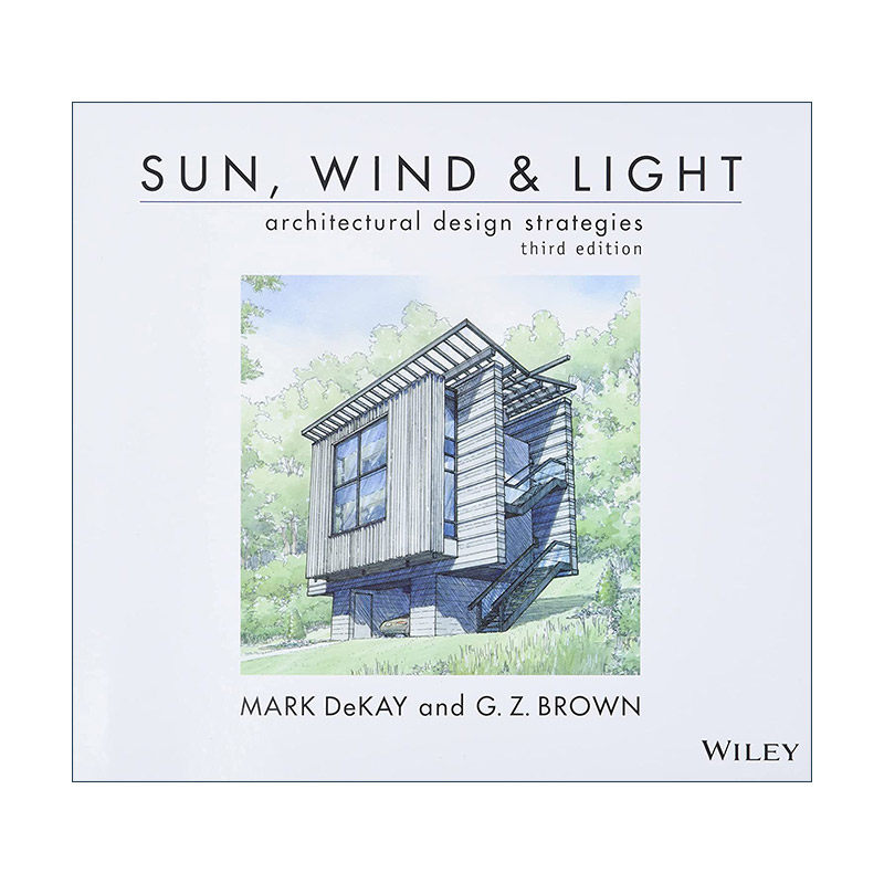 英文原版 Sun Wind & Light 太阳辐射 风 自然光 建筑设计策略 英文版 进口英语原版书籍