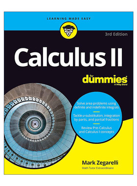 英文原版 Calculus II for Dummies 微积分II 第3版 英文版 进口英语原版书籍