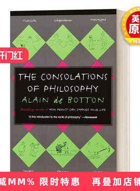 英文原版 The Consolations of Philosophy Vintage International 哲学的慰藉 Alain de Botton阿兰 德波顿 英文版 进口英语书籍