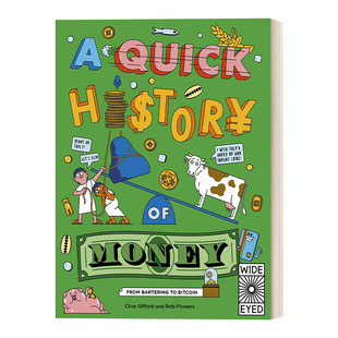 英文版 Currencies From 英文原版 Money Crypto Cash History Quick 从现金牛到加密货币 进口英语书 货币速成历史 Cows