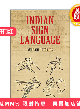 英文原版 Indian Sign Language 印第安手语指南 William Tomkins 英文版 进口英语原版书籍