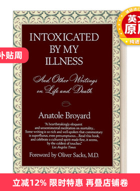 英文原版 Intoxicated by My Illness 因病而醉 及其他生死论著 传记 Anatole Broyard 英文版 进口英语原版书籍