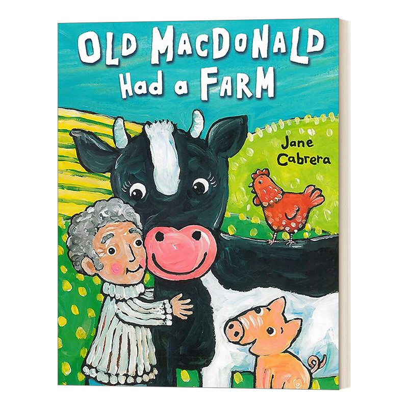 英文原版绘本 Old Macdonald Had a Farm 老麦克唐纳有一个农场 0-2岁幼儿童谣儿歌绘本 纸板书 英文版 进口英语原版书籍