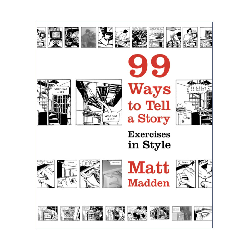 英文原版 99 Ways to Tell a Story一个故事的99种讲法马特·马登漫画版风格练习英文版进口英语原版书籍