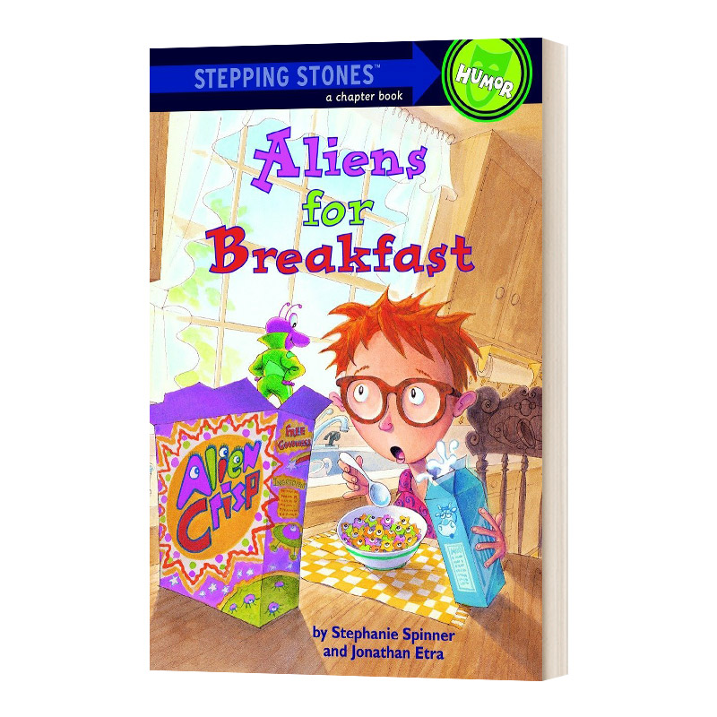 英文原版 Aliens for Breakfast 兰登初级章节书 外星人吃早餐 Stepping Stones 英文版 进口英语原版书籍儿童全英语书 - 实物图