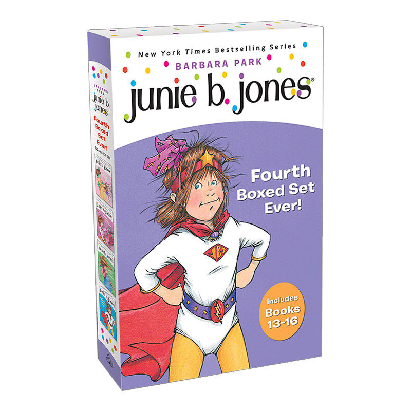英文原版 junie b jones fourth boxed set ev 13-16 朱尼琼斯13-16册