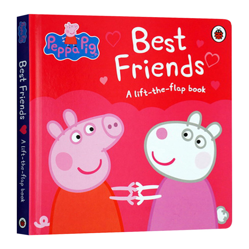 小猪佩奇好朋友 英文原版绘本 Peppa Pig Best Friends 粉红猪小妹 纸板翻翻书 英文版儿童英语图画故事书 进口原版书籍 Ladybird