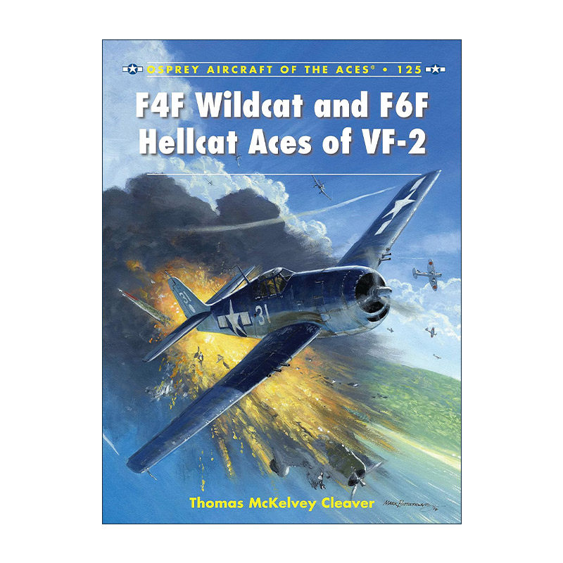 英文原版 F4F Wildcat and F6F Hellcat Aces of VF-2 F4F野猫战斗机及F6F地狱猫战斗机 王牌飞行员系列 英文版 进口英语原版书籍