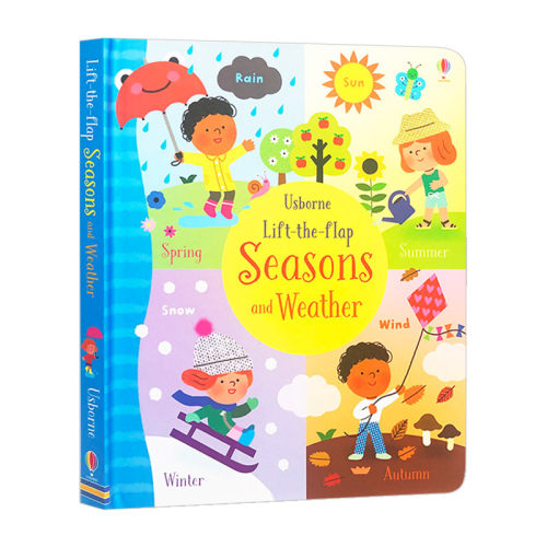 季节天气主题翻翻书 英文原版 Lift the Flap Seasons and Weather 儿童英语启蒙科普读物科学知识绘本 Usborne 尤斯伯恩 英文版书