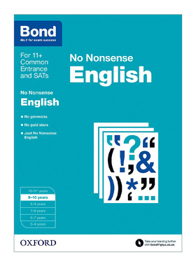 英文原版 Bond No Nonsense English 9-10 Years 牛津邦德英国小学英语基础练习册附答案 9-10岁 英文版 进口英语原版书籍