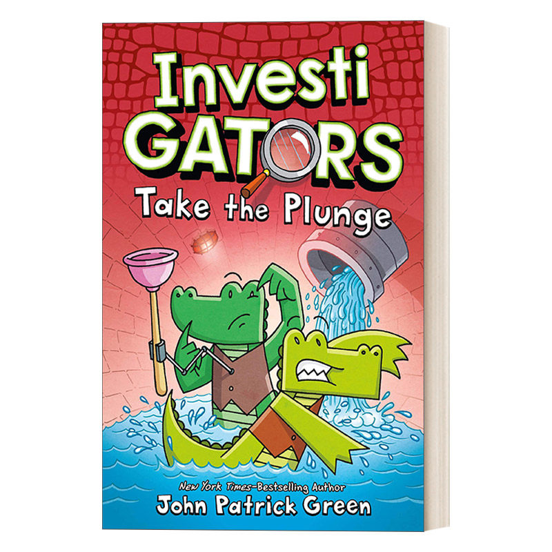 英文原版 investigators take the plunge 鳄鱼侦查员2 精装 全彩漫画
