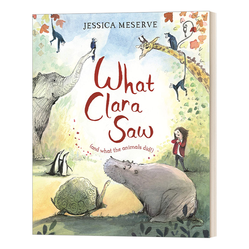 英文原版 What Clara Saw 克拉拉看见了什么 Jessica Meserve插画绘本 英文版 进口英语原版书籍儿童全英语书