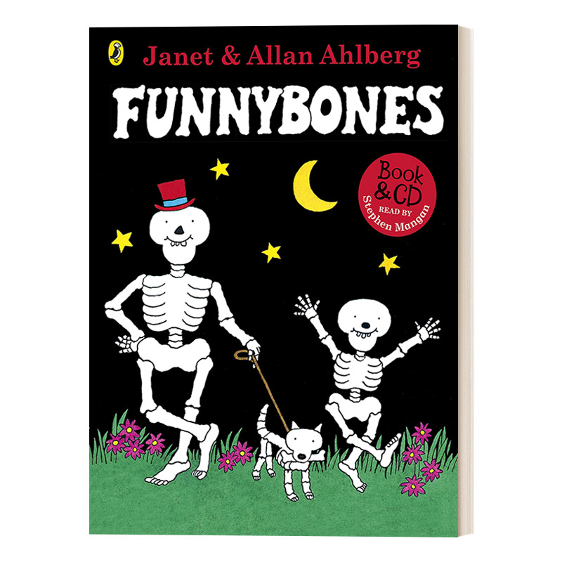 英文原版绘本 Funnybones Book and CD 有趣的骨头 绘本+CD 英文版 进口英语原版书籍 书籍/杂志/报纸 儿童读物原版书 原图主图