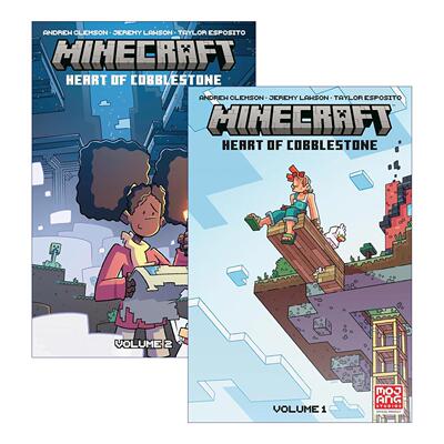 英文原版 Minecraft Heart of Cobblestone 我的世界 鹅卵石之心系列2册 儿童奇幻漫画 英文版 进口英语原版书籍