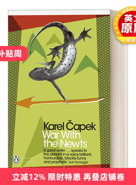 英文原版 War with the Newts 鲵鱼之乱 卡·恰佩克 企鹅现代经典 Penguin Modern Classcis 英文版 进口英语原版书籍