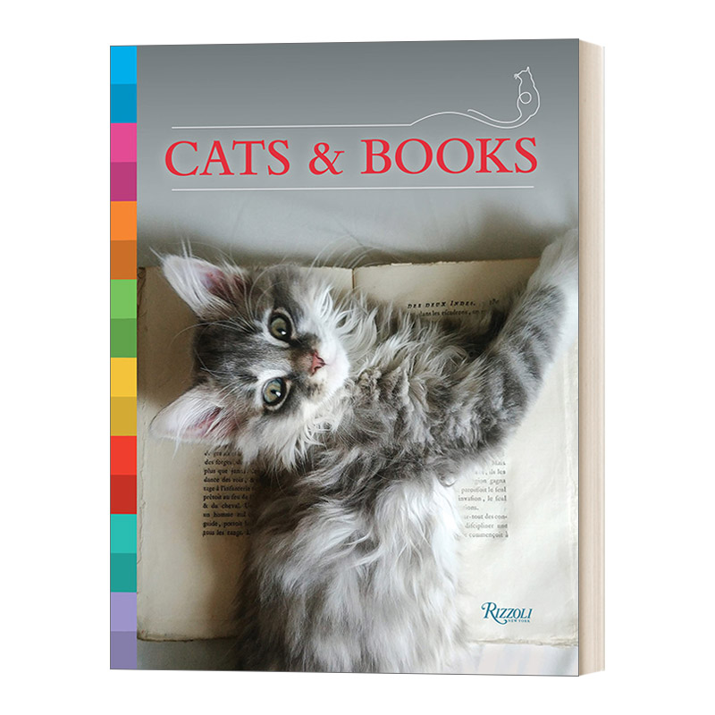 英文原版 Cats & Books 猫与书 猫咪宠物爱好者 猫咪摄影写真