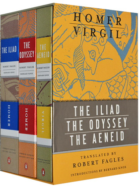 荷马史诗 英文原版三部曲 The Iliad Odyssey and Aeneid box set 伊利亚特 奥德赛 埃涅伊德 三册盒装 Homer Virgil 毛边书收藏版