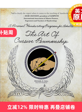 英文原版 The Art of Cursive Penmanship 英文花式字体 精装 螺旋装帧 英文版 进口英语原版书籍