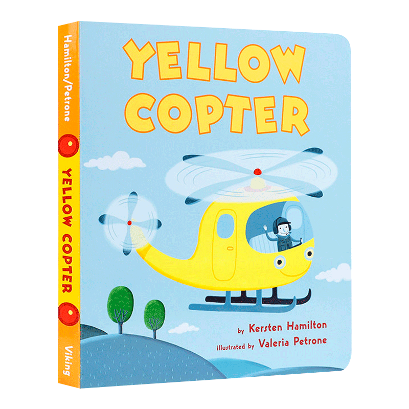 英文原版 Yellow Copter 黄色直升机爱救援 英文版绘本 救援交通工具 韵文童谣绘本 英语启蒙图画书儿童全英语书