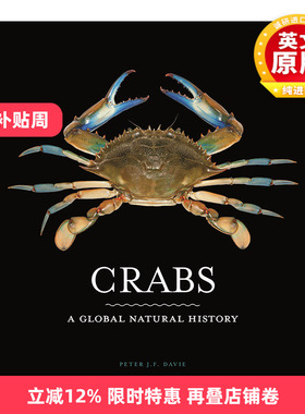 英文原版 Crabs 全球螃蟹图鉴 科普百科全书 自然史 Peter J. F. Davie 精装 英文版 进口英语原版书籍