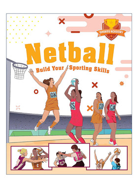 英文原版 Sports Academy Netball 体育学院 无板篮球 培养运动技能 趣味插画儿童绘本 英文版 进口英语原版书籍