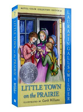 英文原版 Little Town on the Prairie 小木屋的故事系列2 草原上的小镇 全彩版 1942年纽伯瑞银奖 英文版 进口英语原版书籍