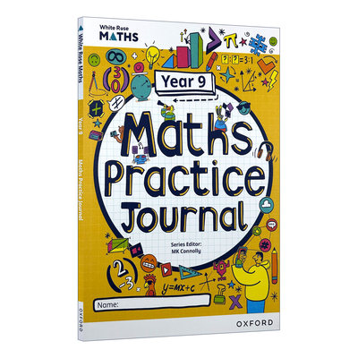 英文原版 White Rose Maths Practice Journal Year9 牛津白玫瑰数学家庭练习册 国际双语学校 英文版 进口英语原版书籍