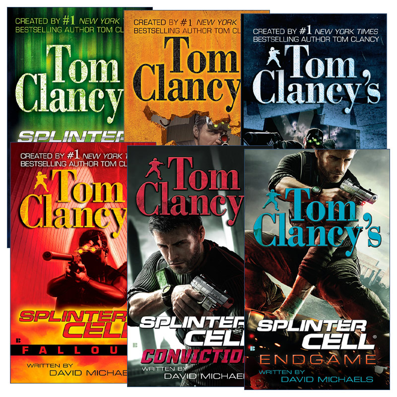 英文原版 Tom Clancy's Splinter Cell汤姆克兰西细胞分裂系列6册惊悚悬疑军事小说 David Michaels英文版进口英语原版书籍