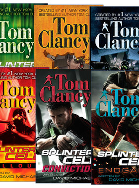 英文原版 Tom Clancy's Splinter Cell 汤姆克兰西细胞分裂系列6册 惊悚悬疑军事小说 David Michaels 英文版 进口英语原版书籍