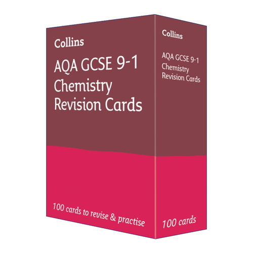 英文原版 Collins AQA GCSE 9-1 Chemistry Revision Cards 柯林斯英国GCSE考试化学复习卡片 英文版 进口英语原版书籍