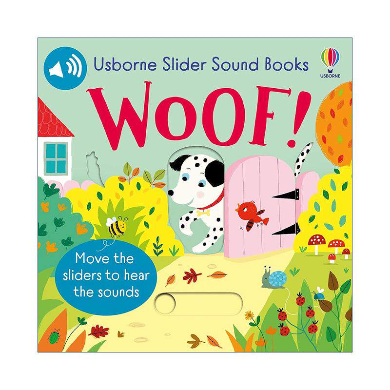 英文原版 Slider Sound Books Woof 动物猫狗的声音 抽拉机关有声纸板书 儿童启蒙认知绘本 英文版 进口英语原版书籍