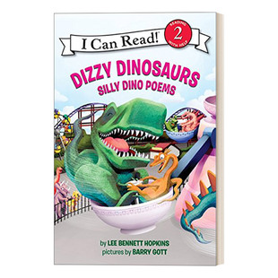恐龙 分级阅读 进口英语原版 晕晕乎乎 Dinosaurs Level Can Dizzy 书籍 英文版 恐龙主题诗歌 英文原版 Read