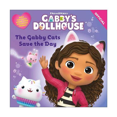 英文原版 DreamWorks Gabby's Dollhouse The Gabby Cats Save the Day 梦工厂盖比的娃娃屋 盖比猫拯救一天 儿童动画奇幻故事