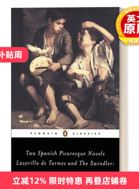 英文原版 The Swindler and Lazarillo de Tormes 骗子外传 托尔梅斯河畔的小癞子 克维多 西班牙文学 企鹅黑经典 英文版 进口书籍
