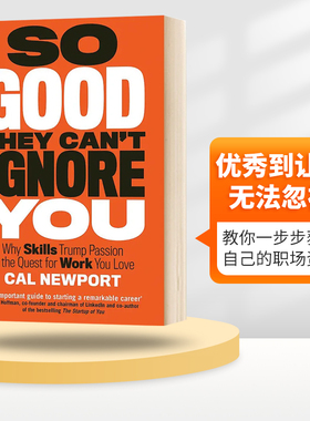 优秀到让人无法忽视 英文原版小说 So Good They Can't Ignore You 英文版 进口英语书籍