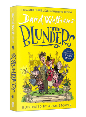 英文原版 The Blunders 神经一家人 大卫威廉姆斯新作 儿童幽默插画章节书 英文版 进口英语原版书籍