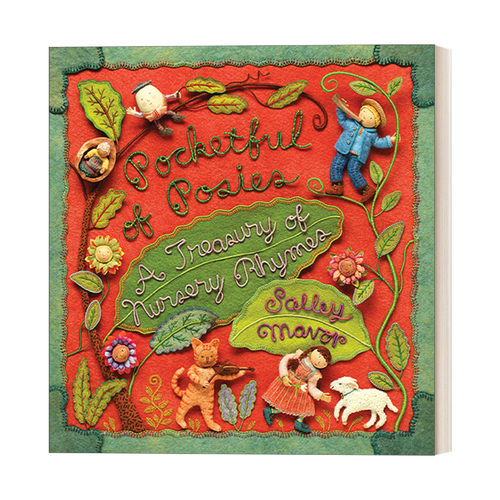 英文原版 Pocketful of Posies 一口袋花束 精装童谣绘本 Salley Mavor 英文版 进口英语原版书籍