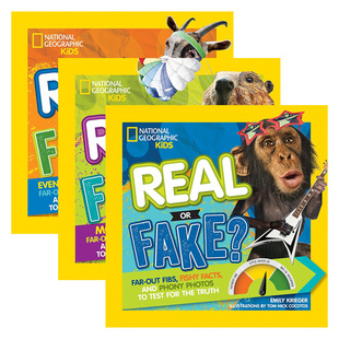 英文原版 Real or Fake 3册合售 国家地理儿童教育绘本 是真是假 儿童幽默趣味科普百科 英文版 进口英语原版书籍