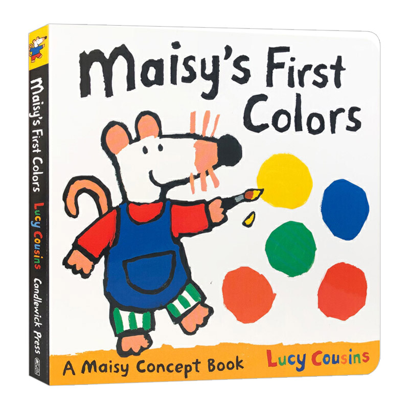 小鼠波波颜色认知书 英文原版绘本 Maisy's First Colors 儿童英语启蒙纸板书 Lucy Cousins 英文版进口原版书籍
